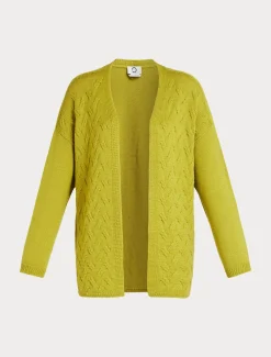 Marina Rinaldi Maglieria | Maglieria*Cardigan in lana e lurex LIME