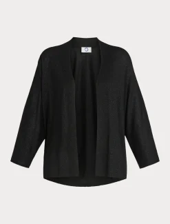 Marina Rinaldi Maglieria | Maglieria*Cardigan in lana metallizzata NERO