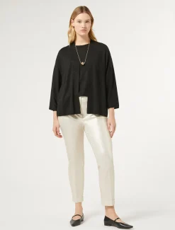 Marina Rinaldi Maglieria | Maglieria*Cardigan in lana metallizzata NERO