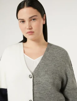 Marina Rinaldi Maglieria | Maglieria*Cardigan in lana soft BLUMARINO