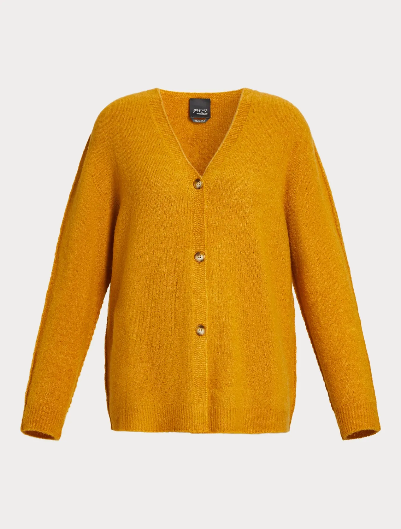 Marina Rinaldi Maglieria | Maglieria*Cardigan in lana soft SENAPE