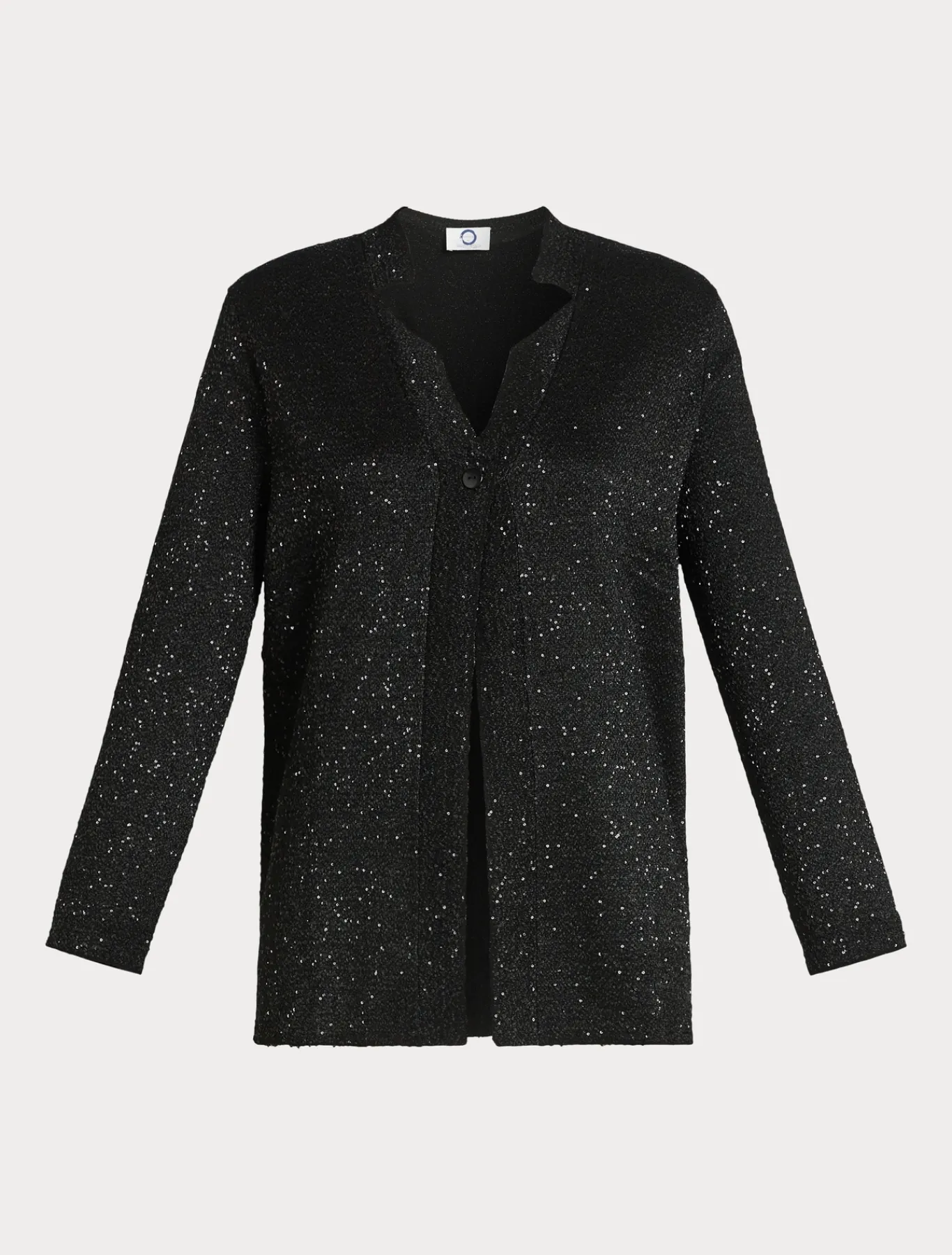 Marina Rinaldi Maglieria | Maglieria*Cardigan in maglia con paillettes NERO