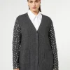 Marina Rinaldi Maglieria | Maglieria*Cardigan in misto cachemire GRIGIOSCURO