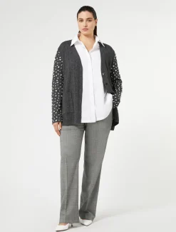Marina Rinaldi Maglieria | Maglieria*Cardigan in misto cachemire GRIGIOSCURO