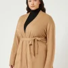 Marina Rinaldi Maglieria | Maglieria*Cardigan in misto lana CAMMELLO