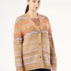 Marina Rinaldi Maglieria | Maglieria*Cardigan in misto lana NOCCIOLA