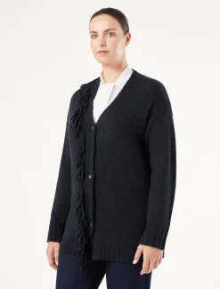 Marina Rinaldi Maglieria | Maglieria*Cardigan in misto lana BLUNOTTE