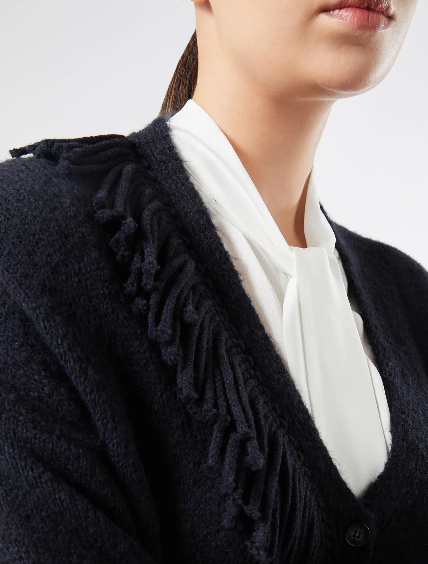 Marina Rinaldi Maglieria | Maglieria*Cardigan in misto lana BLUNOTTE