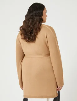 Marina Rinaldi Maglieria | Maglieria*Cardigan in misto lana CAMMELLO