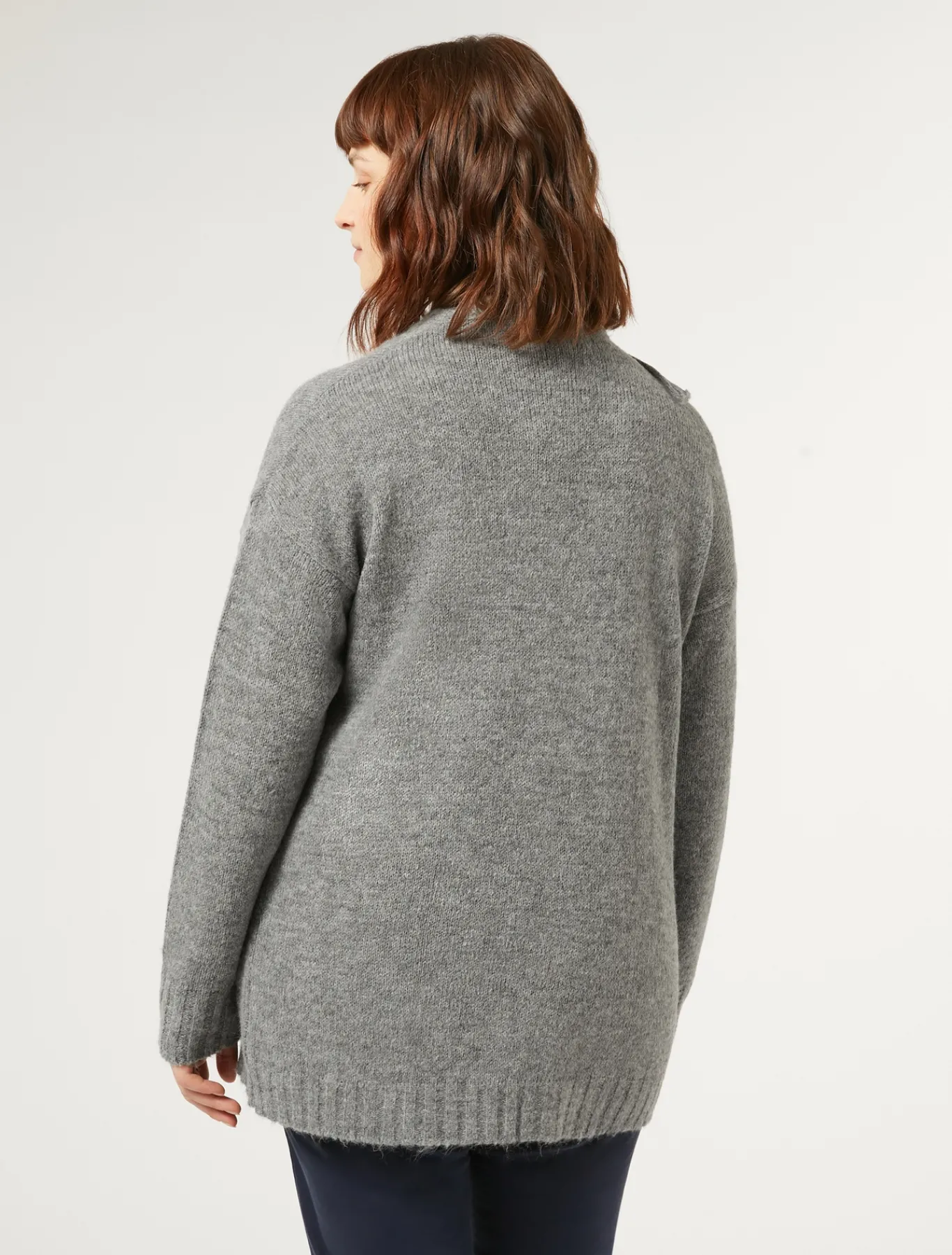 Marina Rinaldi Maglieria | Maglieria*Cardigan in misto lana GRIGIOMEDIO