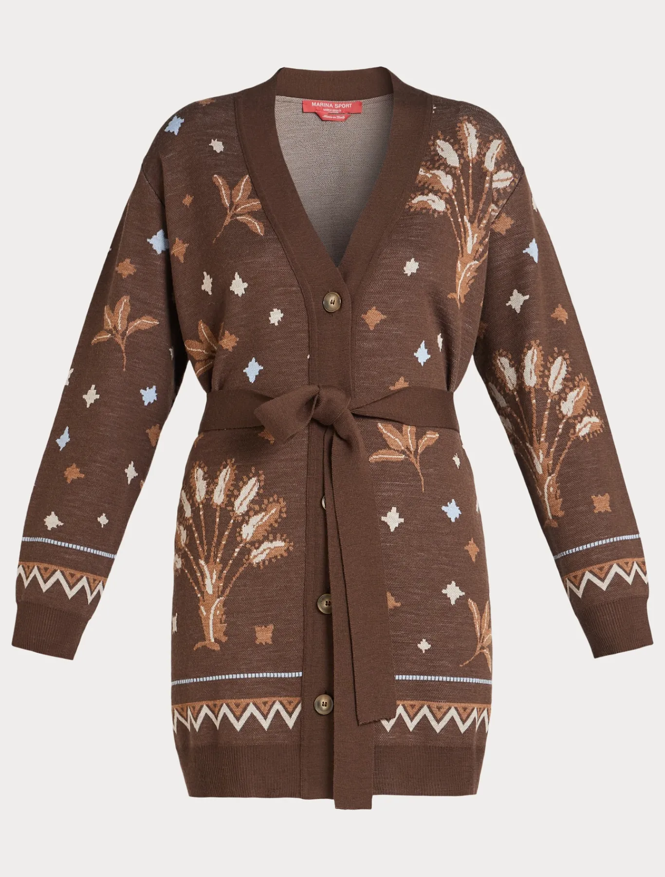 Marina Rinaldi Maglieria | Maglieria*Cardigan in misto lana MARRONE