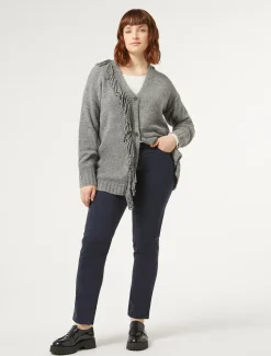 Marina Rinaldi Maglieria | Maglieria*Cardigan in misto lana GRIGIOMEDIO