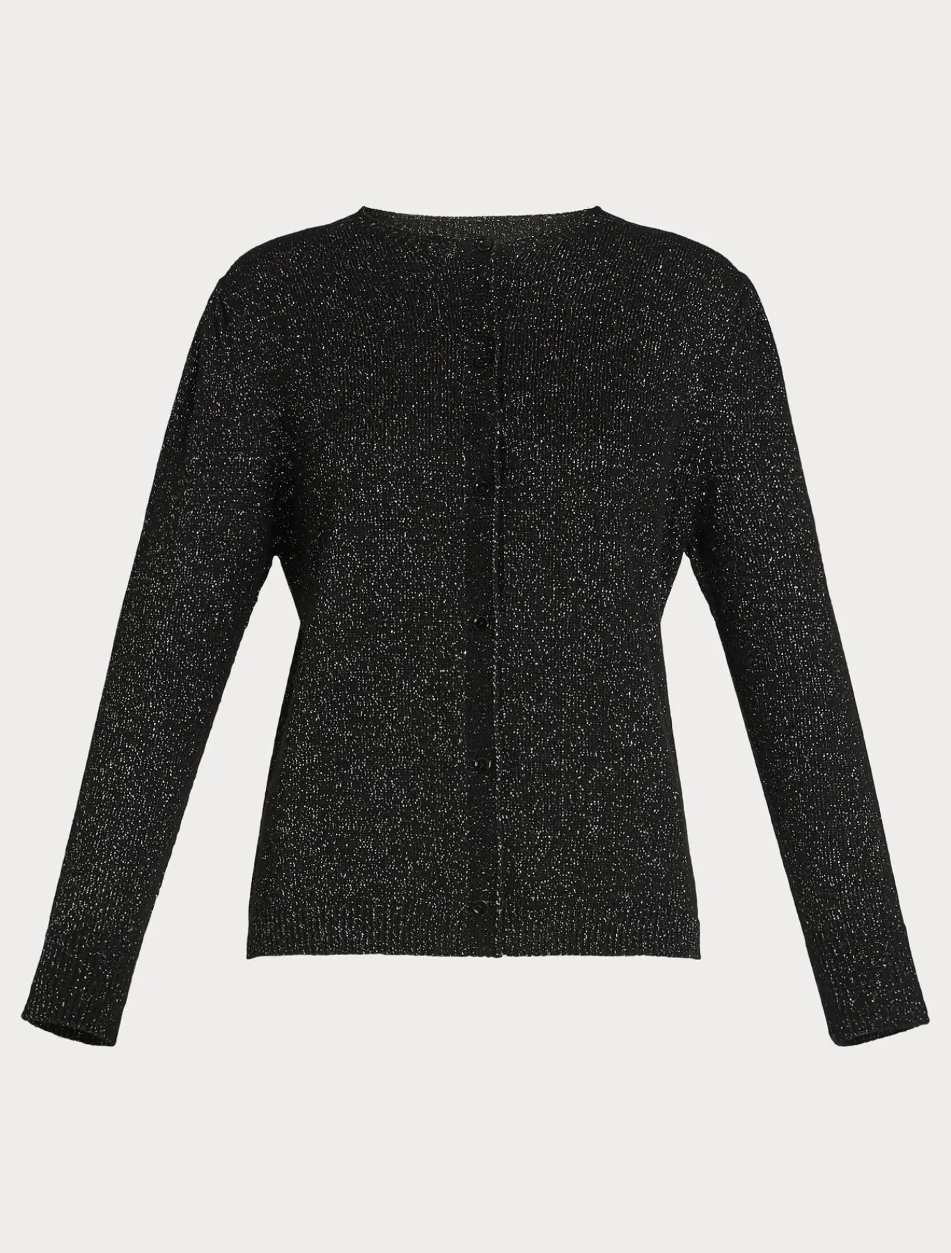 Marina Rinaldi Maglieria | Maglieria*Cardigan in misto lana e lurex NERO