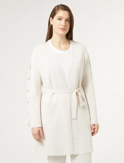 Marina Rinaldi Maglieria | Maglieria*Cardigan in viscosa BIANCOAVORIO
