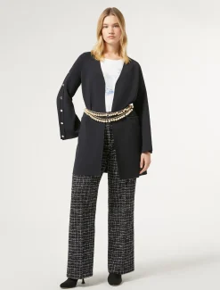 Marina Rinaldi Maglieria | Maglieria*Cardigan in viscosa BLUNOTTE