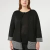 Marina Rinaldi Maglieria | Maglieria*Cardigan in viscosa lurex NERO