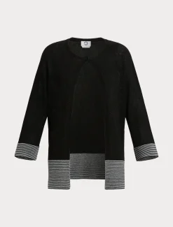 Marina Rinaldi Maglieria | Maglieria*Cardigan in viscosa lurex NERO