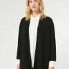 Marina Rinaldi Maglieria | Maglieria*Cardigan in viscosa stretch crêpe NERO
