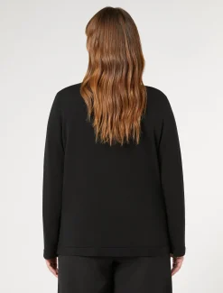 Marina Rinaldi Maglieria | Maglieria*Cardigan in viscosa stretch NERO