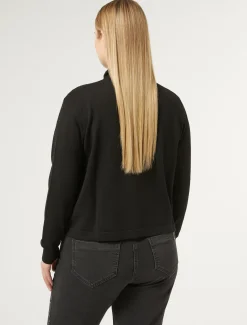 Marina Rinaldi Maglieria | Maglieria*Cardigan in viscosa stretch NERO