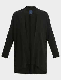 Marina Rinaldi Maglieria | Maglieria*Cardigan in viscosa stretch crêpe NERO
