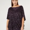 Marina Rinaldi Bluse | Camicie & Bluse*Casacca con paillettes BORDEAUX