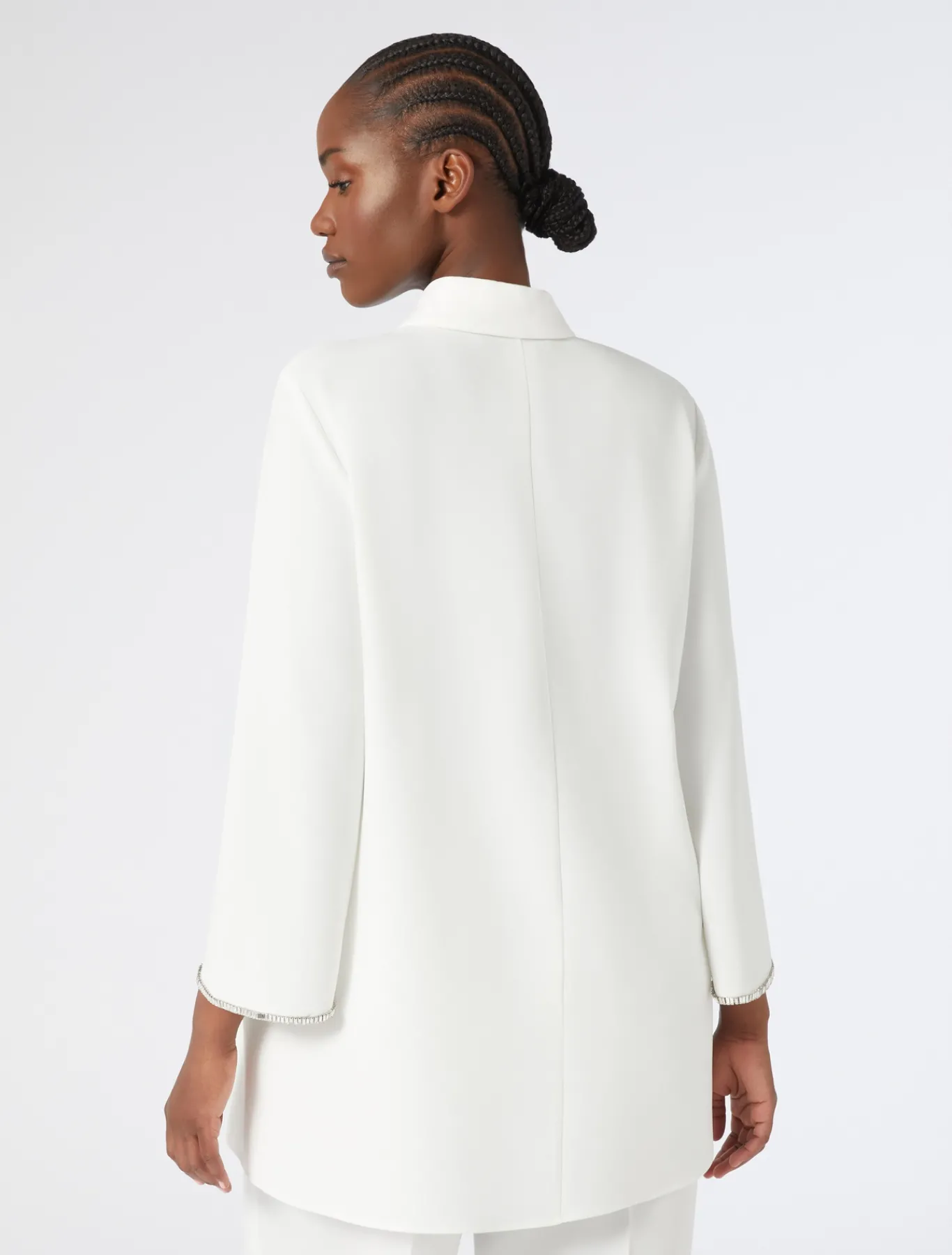 Marina Rinaldi Bluse | Collezione Elegante*Casacca in cady con strass BIANCO