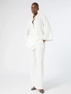 Marina Rinaldi Bluse | Collezione Elegante*Casacca in cady con strass BIANCO