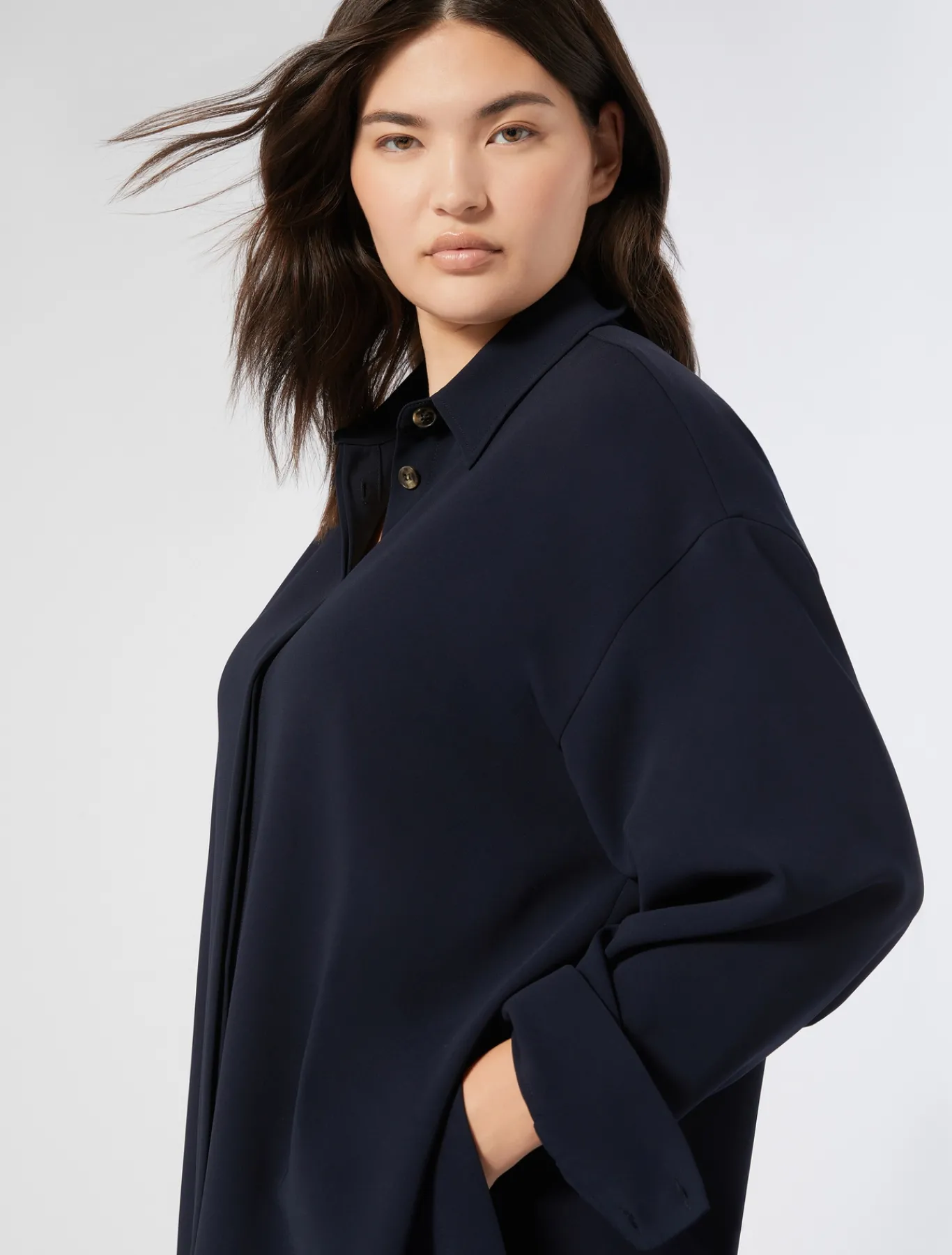 Marina Rinaldi Camicie & Bluse | Camicie & Bluse*Casacca in cady triacetato BLUNOTTE