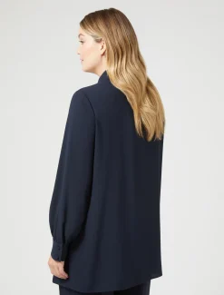 Marina Rinaldi Bluse | Camicie & Bluse*Casacca in crêpe con ricamo BLUNOTTE