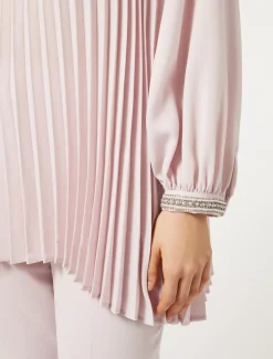 Marina Rinaldi Bluse | Camicie & Bluse*Casacca in crêpe plissé ROSA