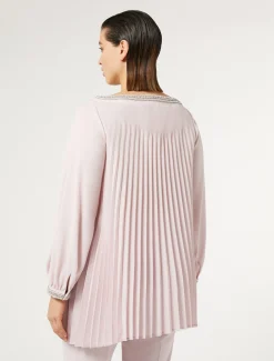 Marina Rinaldi Bluse | Camicie & Bluse*Casacca in crêpe plissé ROSA