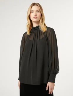 Marina Rinaldi Camicie & Bluse | Camicie & Bluse*Casacca in georgette NERO