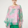Marina Rinaldi Bluse | Camicie & Bluse*Casacca in georgette di seta ROSA