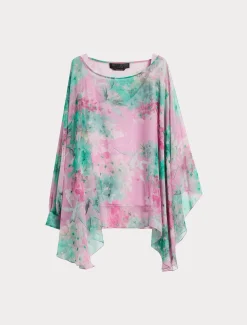 Marina Rinaldi Bluse | Camicie & Bluse*Casacca in georgette di seta ROSA