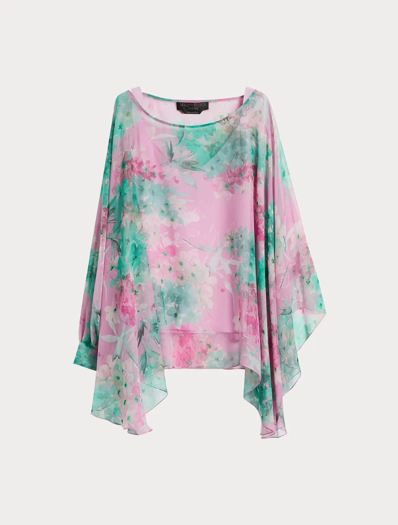 Marina Rinaldi Bluse | Camicie & Bluse*Casacca in georgette di seta ROSA