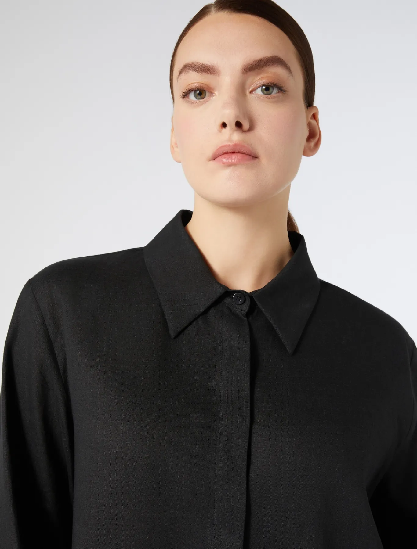Marina Rinaldi Camicie & Bluse | Camicie & Bluse*Casacca in lino NERO