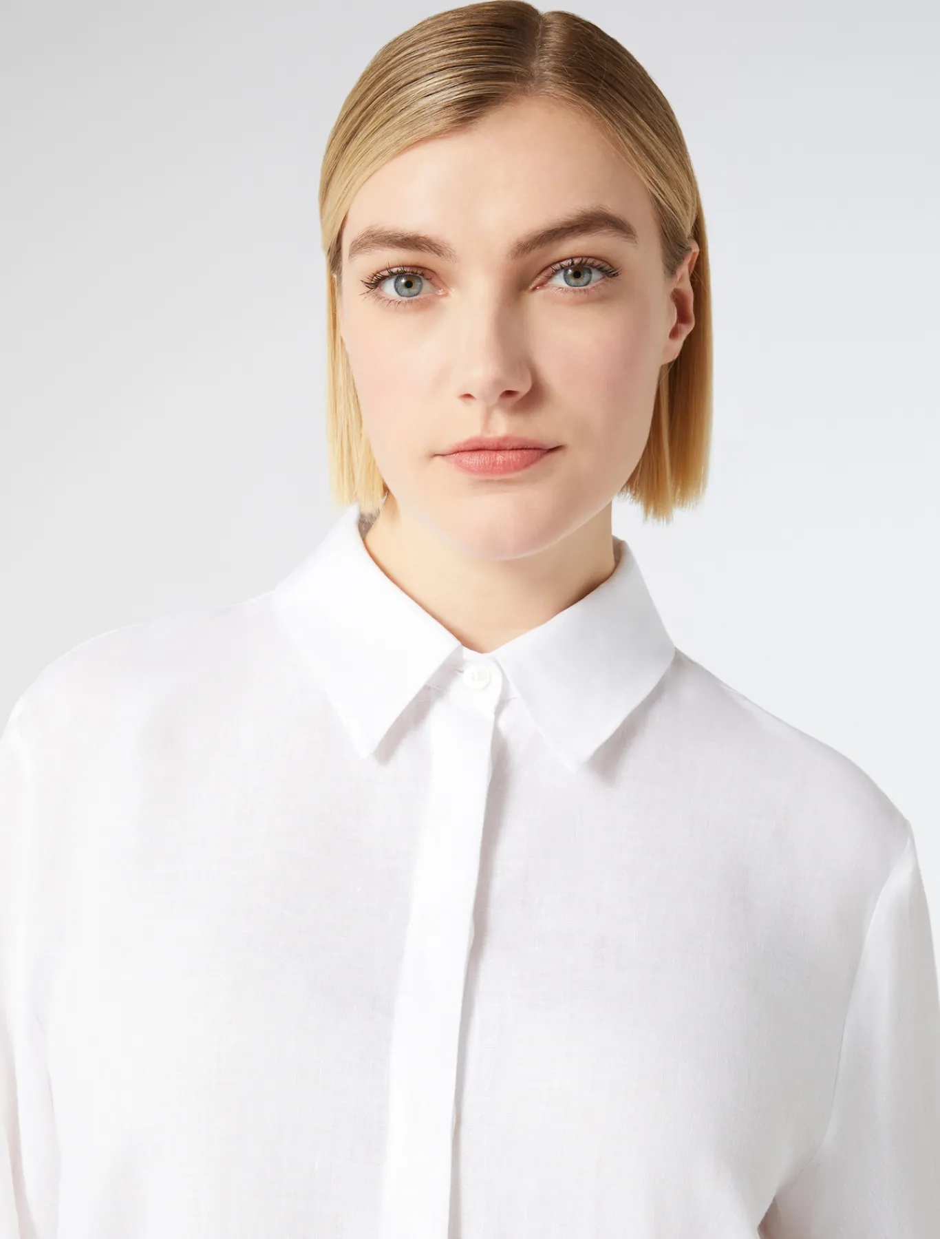 Marina Rinaldi Camicie & Bluse | Camicie & Bluse*Casacca in lino BIANCOOTTICO