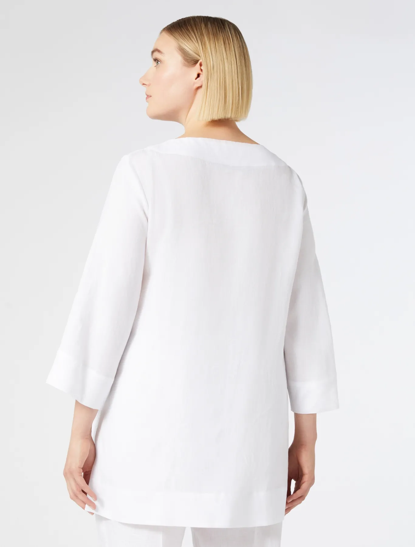 Marina Rinaldi Camicie & Bluse | Camicie & Bluse*Casacca in lino BIANCOOTTICO