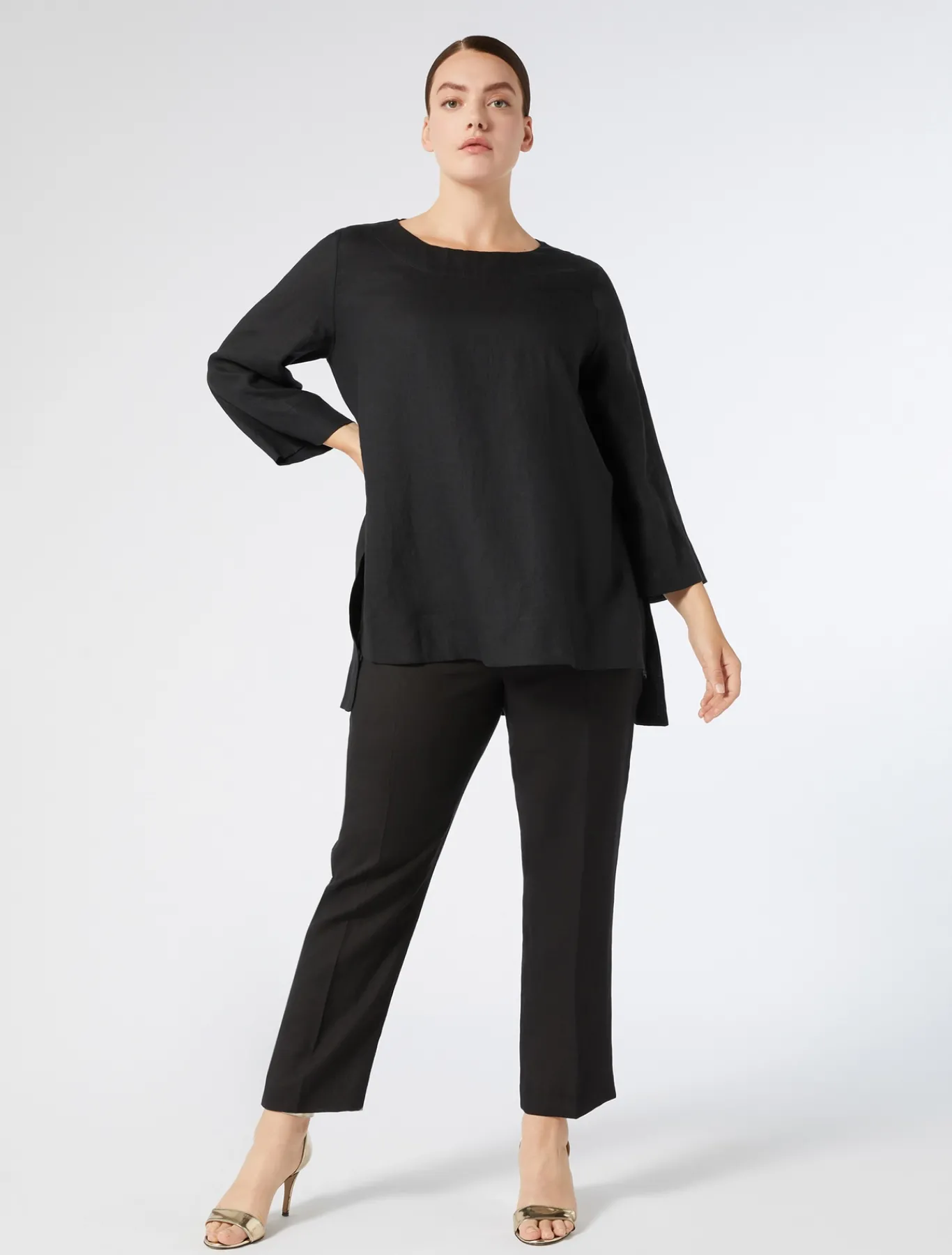 Marina Rinaldi Camicie & Bluse | Camicie & Bluse*Casacca in lino NERO