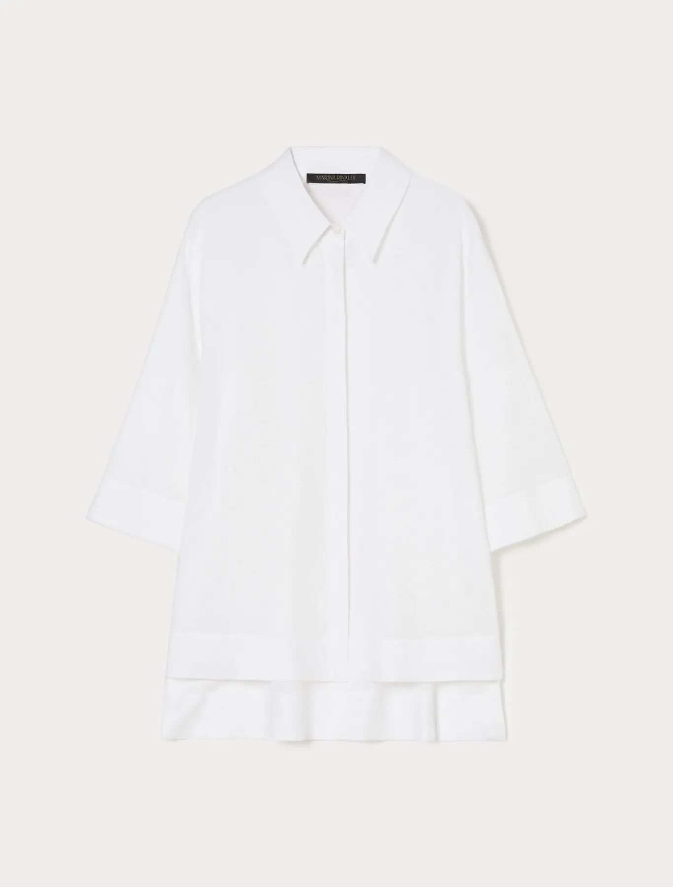 Marina Rinaldi Camicie & Bluse | Camicie & Bluse*Casacca in lino BIANCOOTTICO