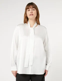Marina Rinaldi Camicie & Bluse | Camicie & Bluse*Casacca in raso BIANCO
