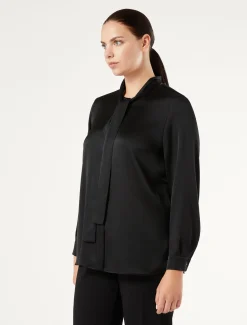 Marina Rinaldi Camicie & Bluse | Camicie & Bluse*Casacca in raso NERO