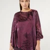 Marina Rinaldi Bluse | Collezione Elegante*Casacca in satin di seta e viscosa BORDEAUX