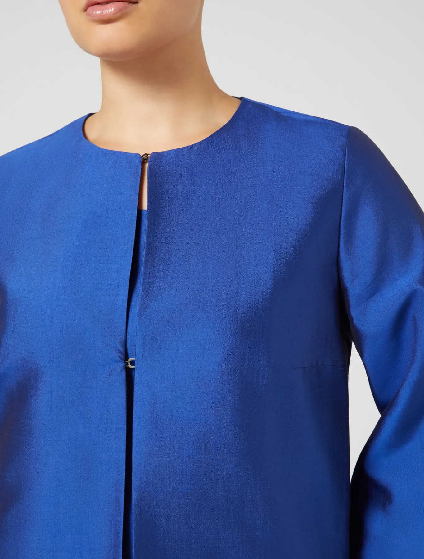 Marina Rinaldi Bluse | Camicie & Bluse*Casacca in shantung di seta VIOLA