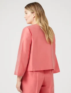 Marina Rinaldi Bluse | Camicie & Bluse*Casacca in shantung di seta ROSSO