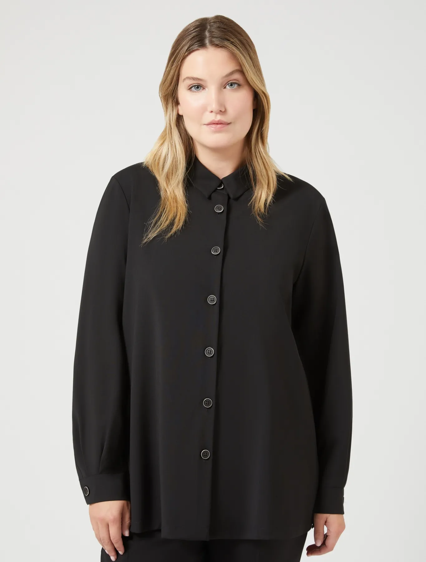 Marina Rinaldi Camicie & Bluse | Camicie & Bluse*Casacca in tela di pura lana NERO