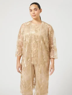 Marina Rinaldi Bluse | Collezione Elegante*Casacca in tulle ricamato OROCHIARO