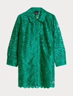 Marina Rinaldi Bluse | Camicie & Bluse*Casacca in tulle ricamato GIADA