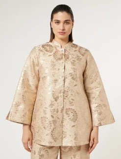 Marina Rinaldi Bluse | Camicie & Bluse*Casacca jacquard MIELE